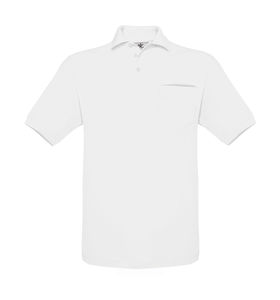 Polo publicitaire manches courtes | Safran Pocket Polo White