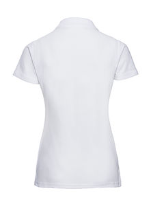 Polo personnalisé femme manches courtes | Sky Gate White