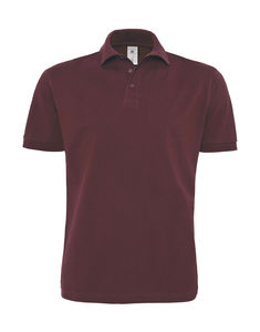 Polo publicitaire homme manches courtes | Heavymill Piqué Polo Burgundy