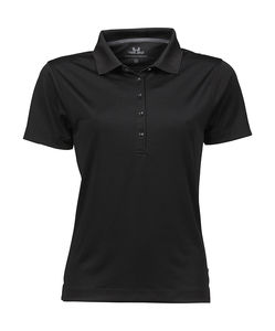 Polo publicitaire femme manches courtes | Teigar Black