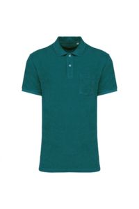 Polo bio et recyclé homme publicitaire | Towel Terry Peacock Green