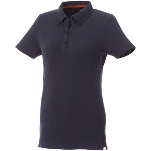 Polo publicitaire boutonné manches courtes femme Atkinson Marine