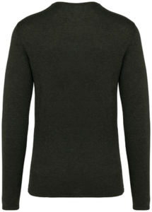 Polo col rond coton bio homme publicitaire Organic Khaki Heather