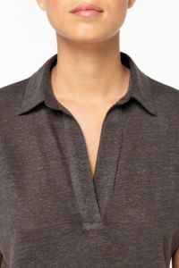 Polo coupe ajustée 100% lin homme publicitaire 6