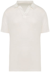 Polo coupe ajustée recyclé homme publicitaire Ivory