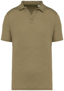 Polo coupe ajustée recyclé homme publicitaire Light olive green