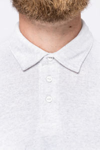 Polo maille gaufrée vegan homme publicitaire 3