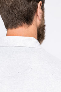 Polo maille gaufrée vegan homme publicitaire 4