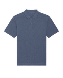 Polo écoresponsable unisexe publicitaire | Prepster Dark Heather Blue