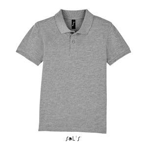 Polo publicitaire enfant | Perfect Kids Gris chiné