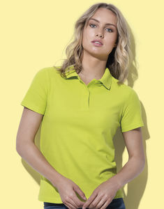 Polo publicitaire femme manches courtes | Polo Women Bright Lime