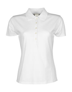 Polo publicitaire cintré femme manches courtes | Sabro White