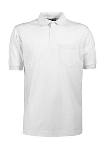 Polo personnalisé homme manches courtes | Saitum White