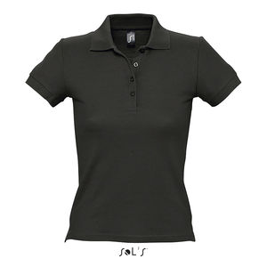 Polo publicitaire femme | People Noir