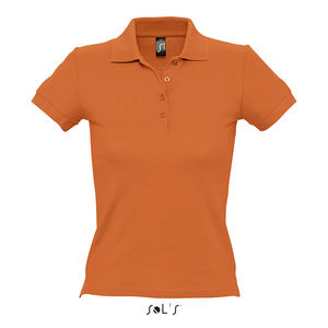 Polo publicitaire femme | People Orange