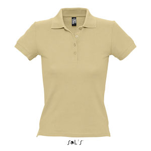 Polo publicitaire femme | People Sable