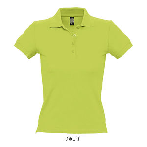 Polo publicitaire femme | People Vert pomme