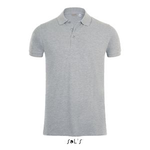 Polo publicitaire coton élasthanne homme | Phoenix Men Gris chiné