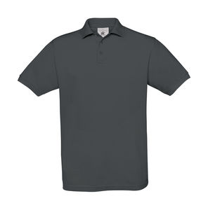 Polo publicitaire homme manches courtes | Safran Piqué Polo Dark Grey