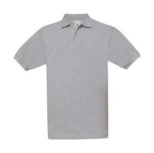 Polo publicitaire homme manches courtes | Safran Piqué Polo Heather Grey