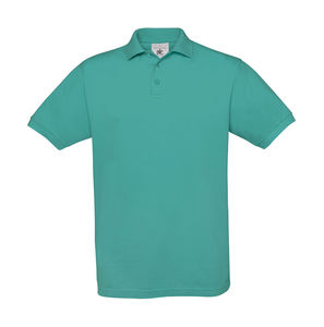 Polo publicitaire homme manches courtes | Safran Piqué Polo Real Turquoise