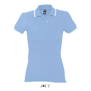 Polo publicitaire femme | Practice Women Ciel