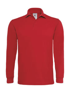 Polo publicitaire manches longues | Heavymill LS Polo Red