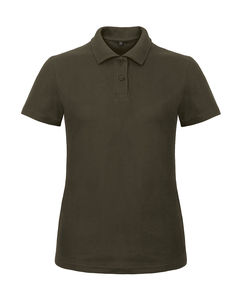 Polo femme personnalisé | ID.001 women Piqué Polo Brown