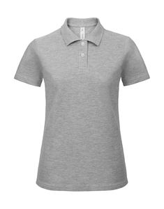 Polo femme personnalisé | ID.001 women Piqué Polo Heather Grey