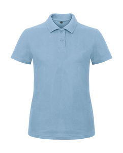 Polo femme personnalisé | ID.001 women Piqué Polo Light Blue