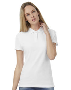 Polo femme personnalisé | ID.001 women Piqué Polo White