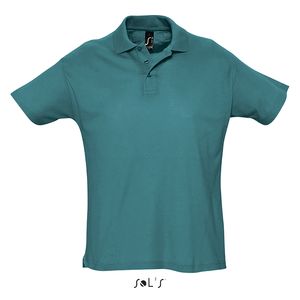 Polo publicitaire homme | Summer II Bleu canard