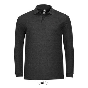 Polo publicitaire homme | Winter II Anthracite chiné