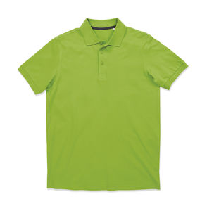 Polo publicitaire homme manches courtes | Harper Polo Green Flash