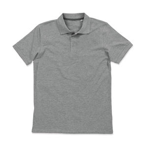 Polo publicitaire homme manches courtes | Harper Polo Grey Heather