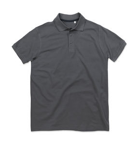 Polo publicitaire homme manches courtes | Harper Polo Slate Grey