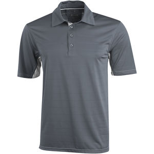 Polo personnalisé cool fit manches courtes pour hommes Prescott Gris moyen