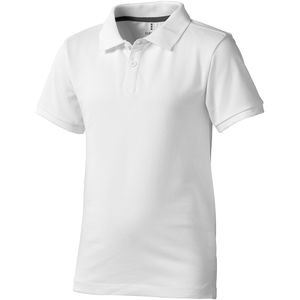 Polo personnalisé manches courtes enfant Calgary Blanc