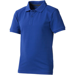 Polo personnalisé manches courtes enfant Calgary Bleu