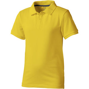 Polo personnalisé manches courtes enfant Calgary Jaune