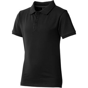 Polo personnalisé manches courtes enfant Calgary Noir