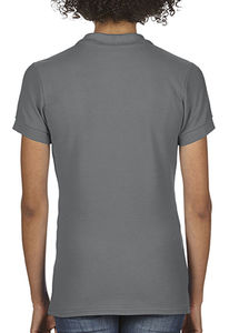 Polo femme softstyle double piqué personnalisé | Estevan Charcoal