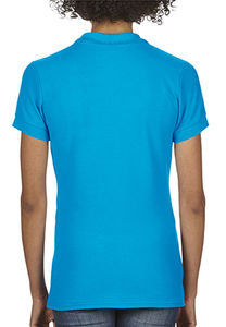 Polo femme softstyle double piqué personnalisé | Estevan Sapphire