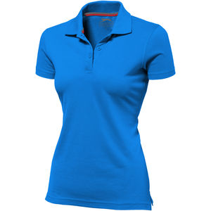 Polo publicitaire manches courtes femme Advantage Bleu clair