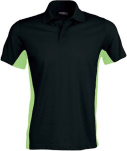 Flag | Polos publicitaire Black Lime