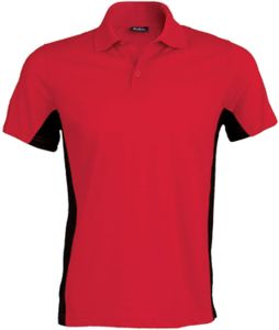 Flag | Polos publicitaire Red Black