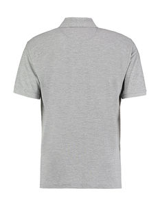 Polo personnalisé homme manches courtes | Clinton Heather Grey