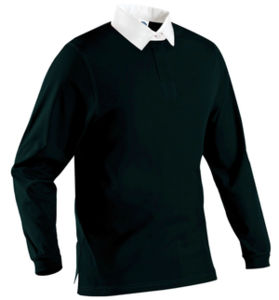 Polos publicitaires CLASSIC RUGBY SHIRT SW111 Noir