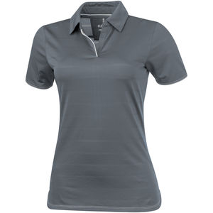 Polo publicitaire cool fit manches courtes pour femmes Prescott Gris moyen