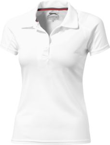 Polo publicitaire de sport manches courtes pour femmes Game Blanc